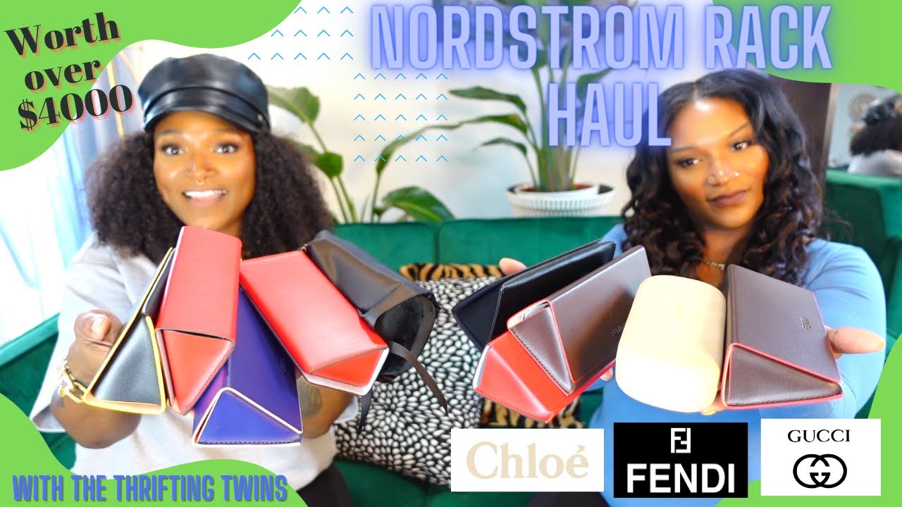 $4,000 worth of designer #sunglasses! Nordstrom Rack haul! #Fendi #Chloe #Gucci 10 Pair with try -on