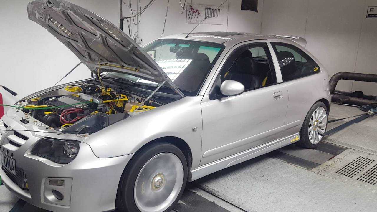 Mg zr t16 turbo rolling road at emerald