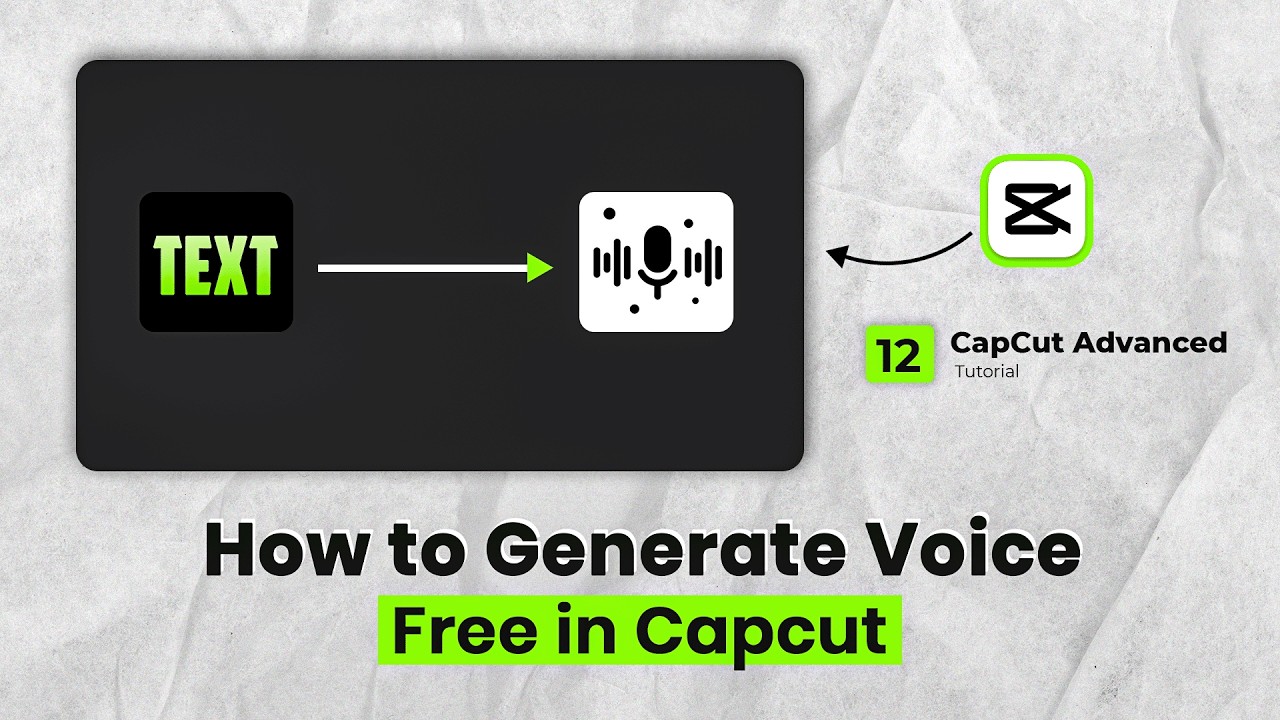 How to Generate FREE  Text-Voice in CapCut | Capcut Voice | Text to Voice | AI Voice #capcuttutorial