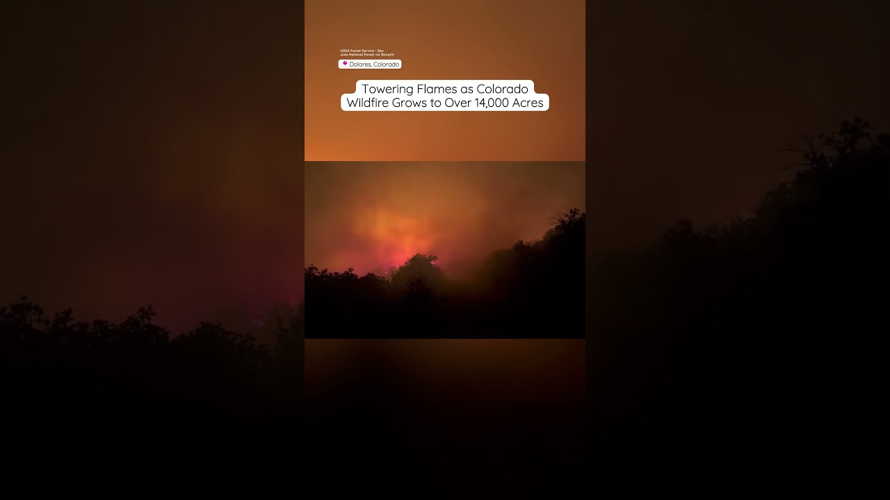 Evacuation Orders Issued as Ferris Fire Grows in Colorado #weather #severeweather #wildfire