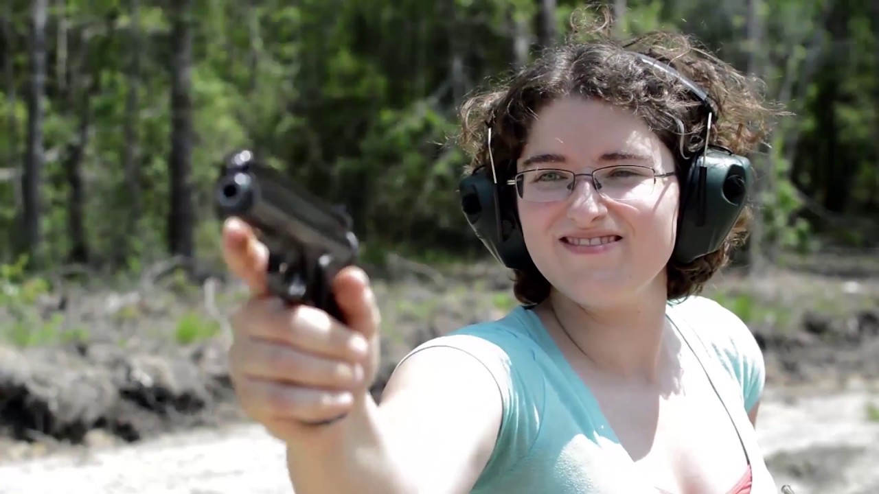 Mae fires the WWI Frommer Stop