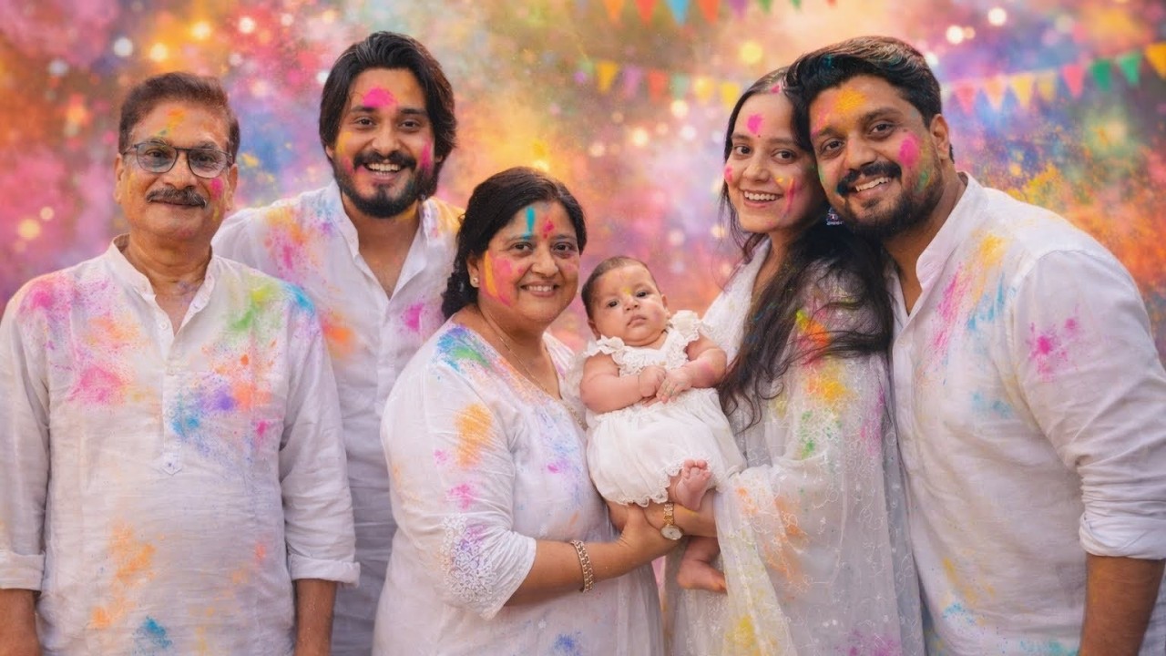 First Holi as Parents | DJI Action 5 Pro Test | Holi 2026 Vlog