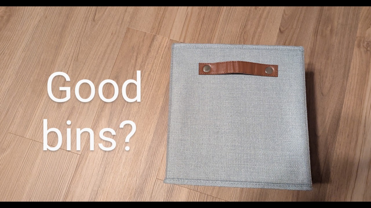 Storage Bins With Leather Handle Review