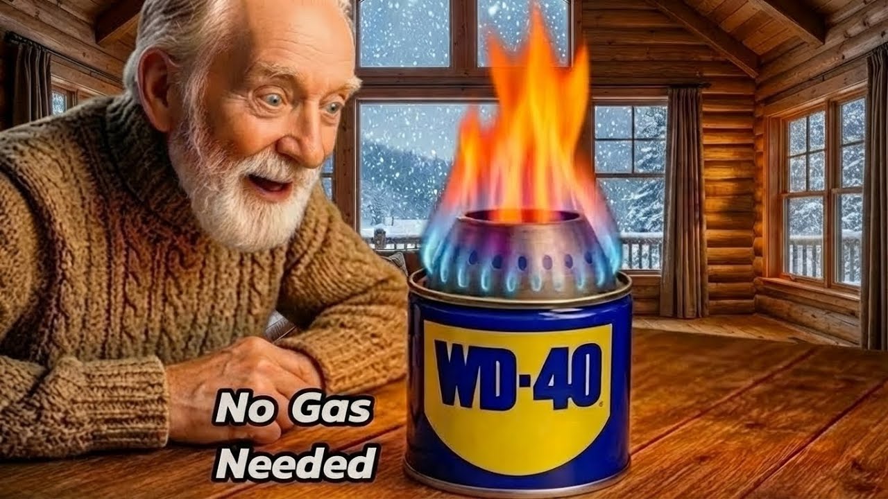 Всего один пустой баллончик WD 40 😱!! Сделайте печь 3 в 1 — без электричества и газа