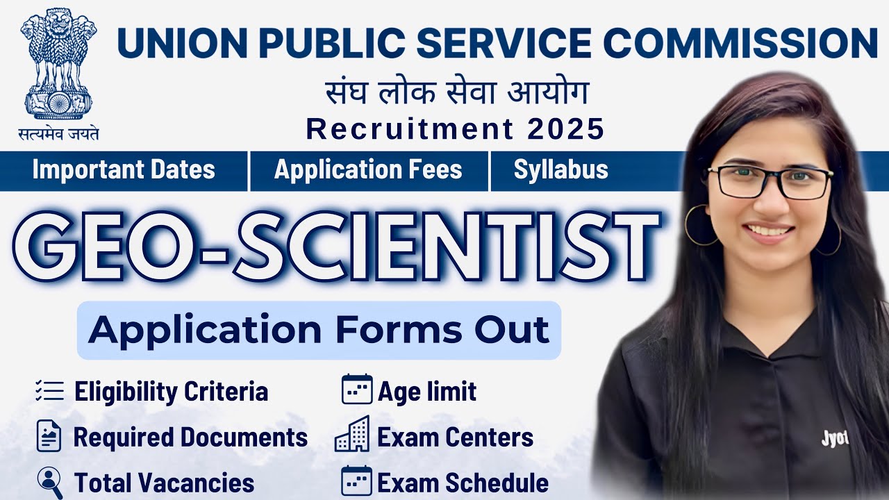 UPSC Geoscientist Exam 2026|Eligibility Criteria|Syllabus|Exam Date|Application form|UPSC Geochemist