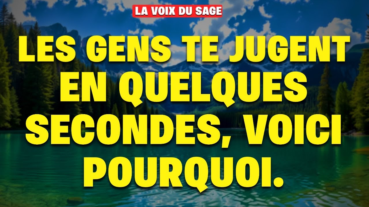 Tu es jugé sans parler, voici ce que tu dégages vraiment.