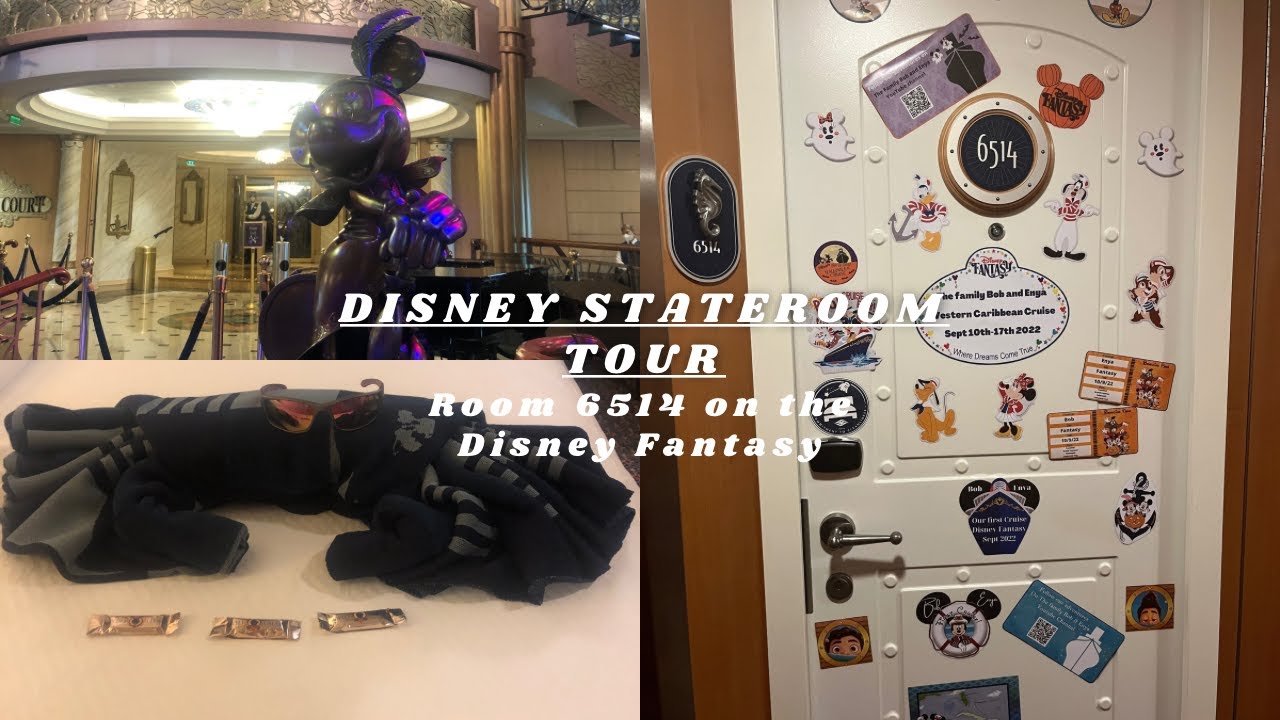 Room 6514  Oceanview Stateroom on the Disney Fantasy | Room Tour | Disney Cruise Line