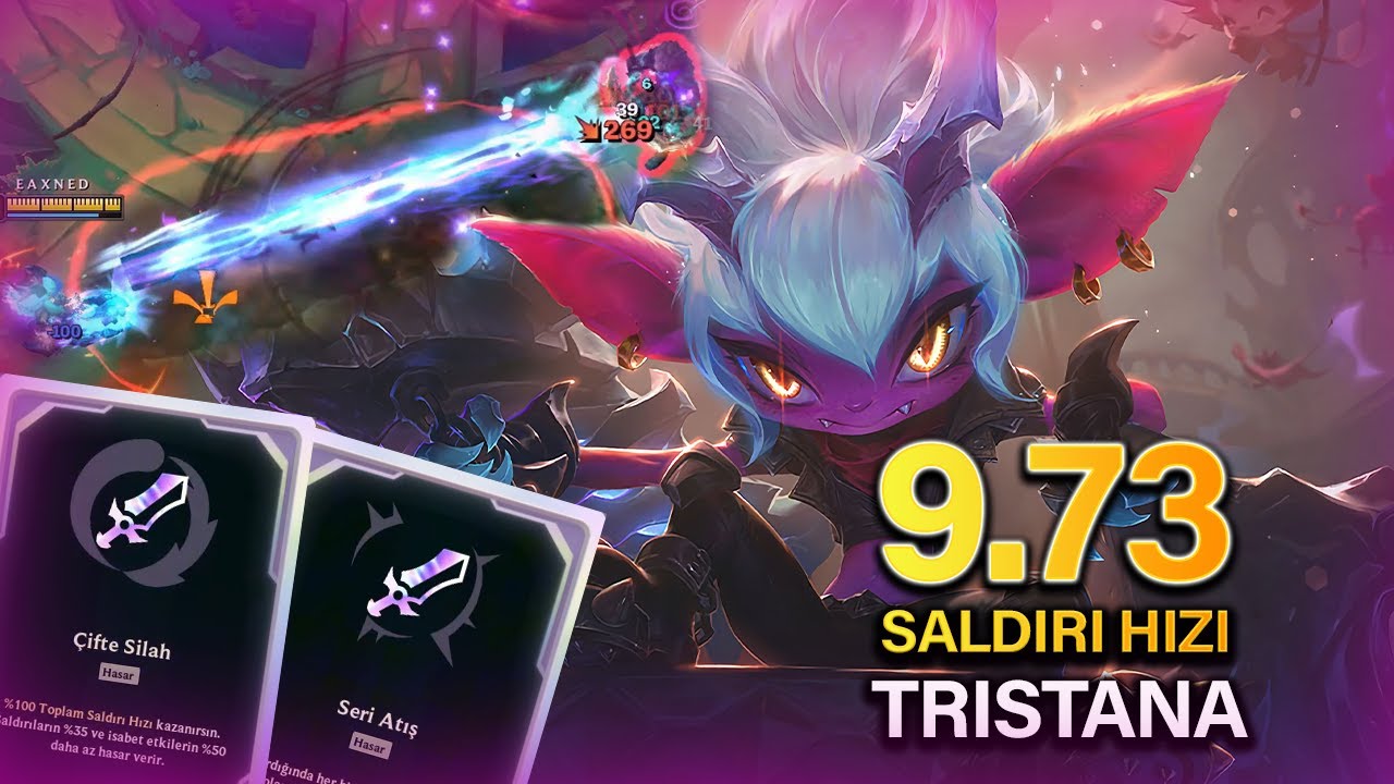 9.73 Saldırı Hızı Minigun Tristana ┃LOL ARENA MODU