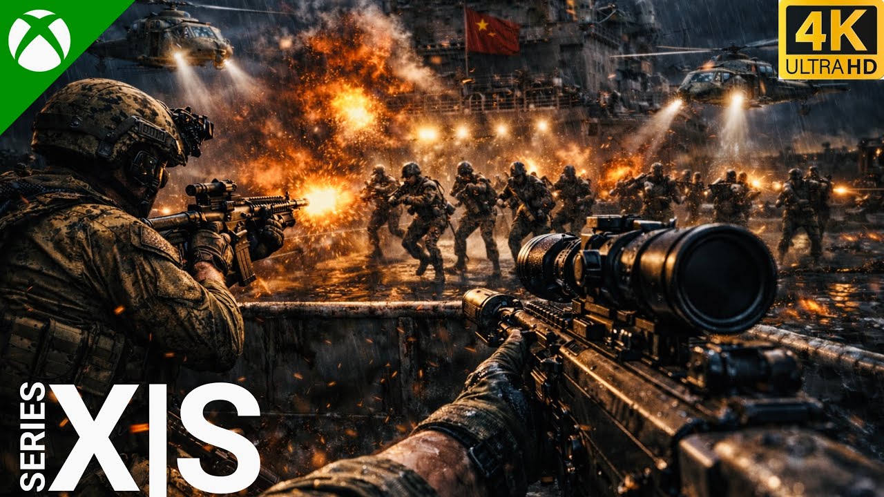 US Marines Attack On Chinese Warship Looks Terrifying (XBOX)| Ultra Realistic Graphics[4K 60FPS HDR]
