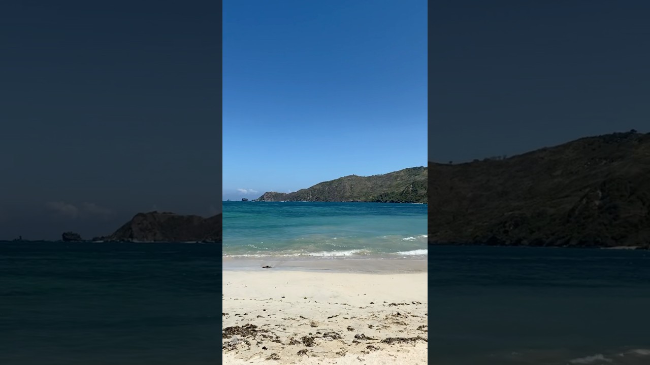 Beautiful beach in Lombok 