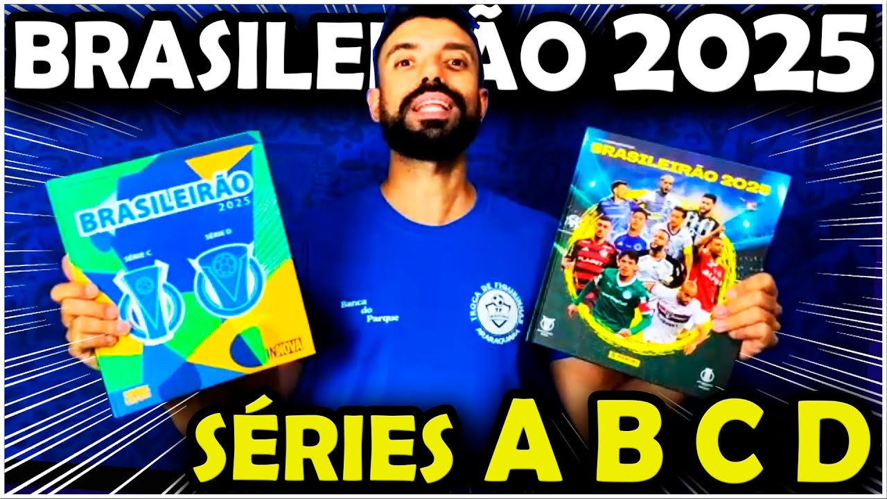 TODAS SÉRIES do BRASILEIRÃO 2025 em ÁLBUM de FIGURINHAS - Série A, B, C e D!