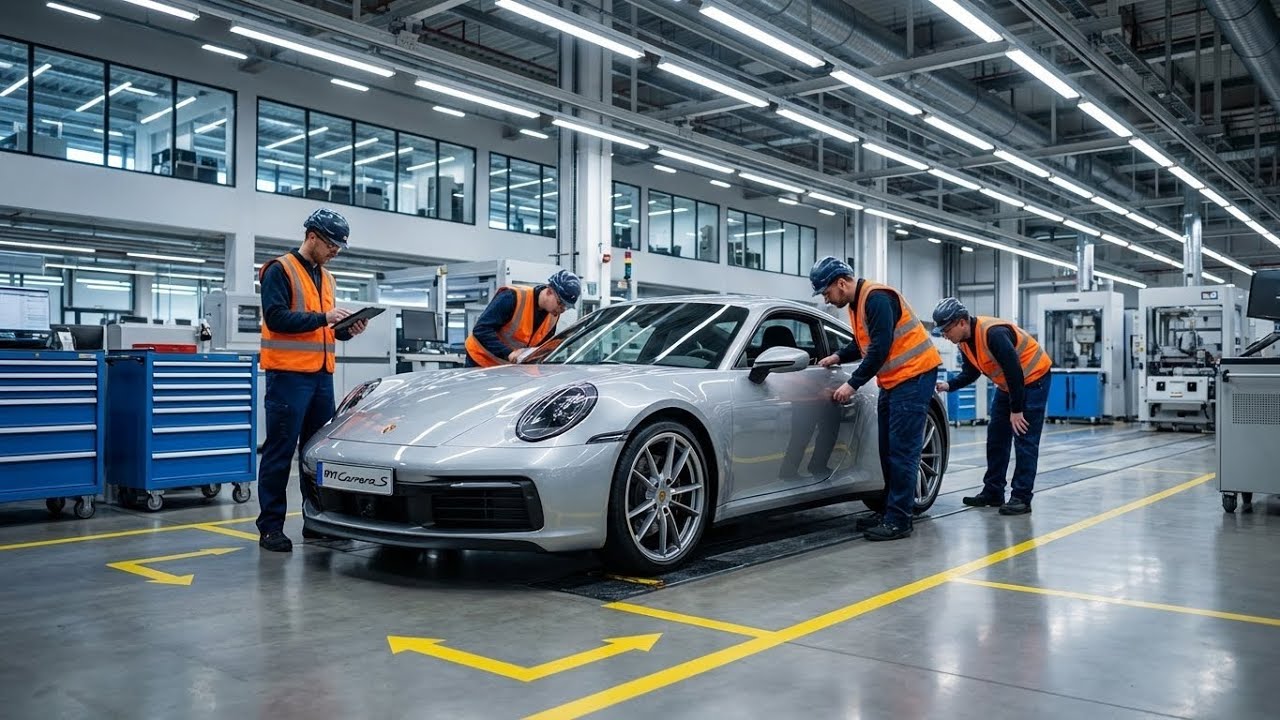 Inside the Porsche 911 Factory: How the Carrera S GT Silver Metallic Is Built | Full Manufacturing