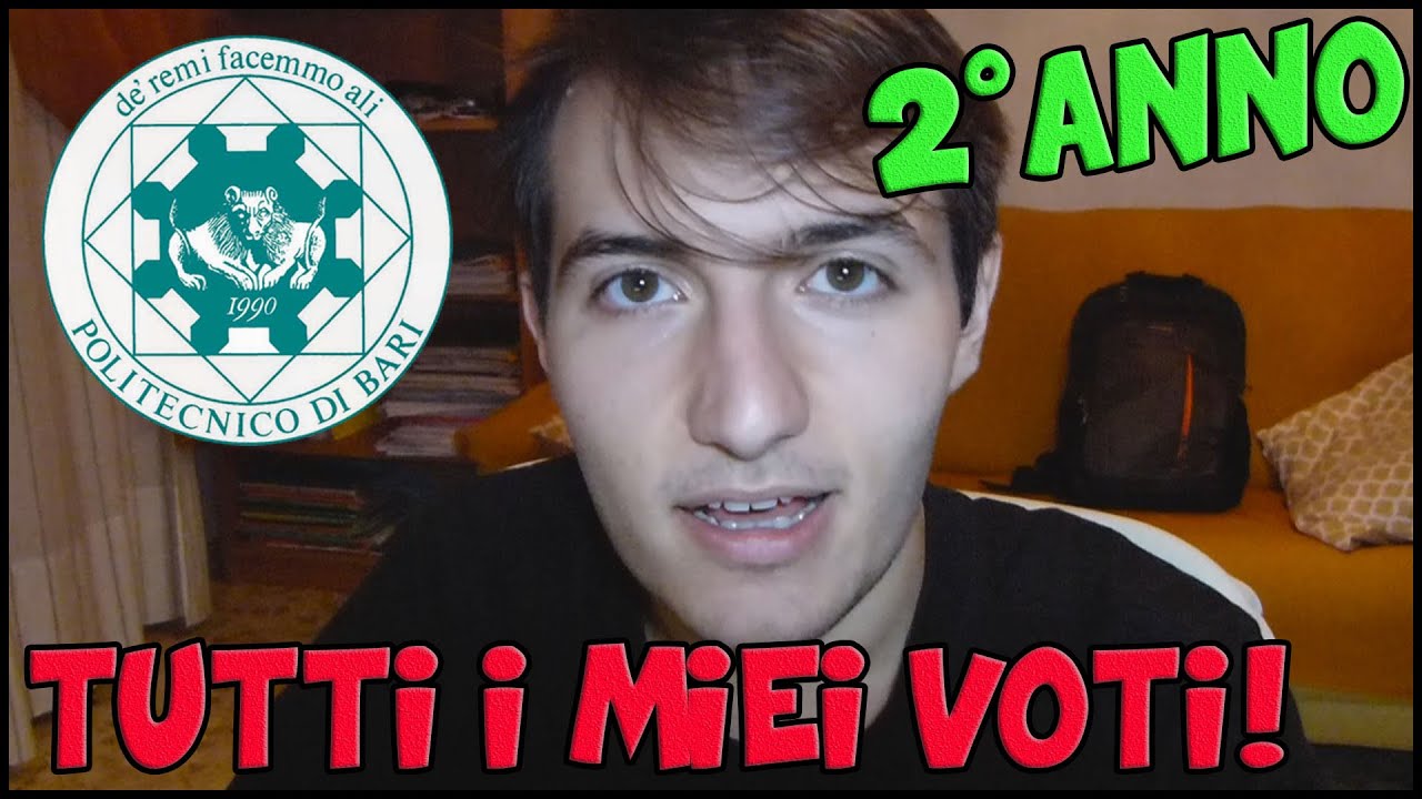 VI RIVELO TUTTI I MIEI VOTI UNIVERSITARI! Secondo anno POLIBA!