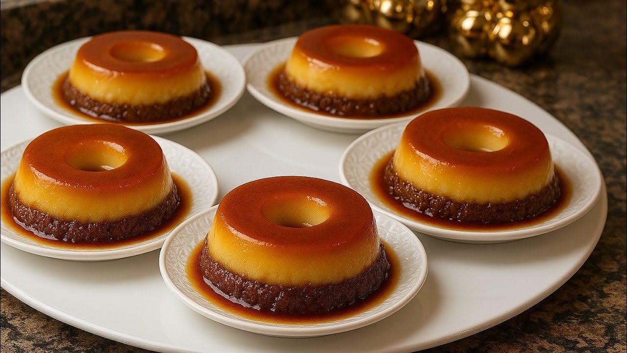 اسهل والذ ميني كيك كريم كراميل 🍮 بدون بيض ولا حليب مركز ولا كريما ضروري تجربيه 👌