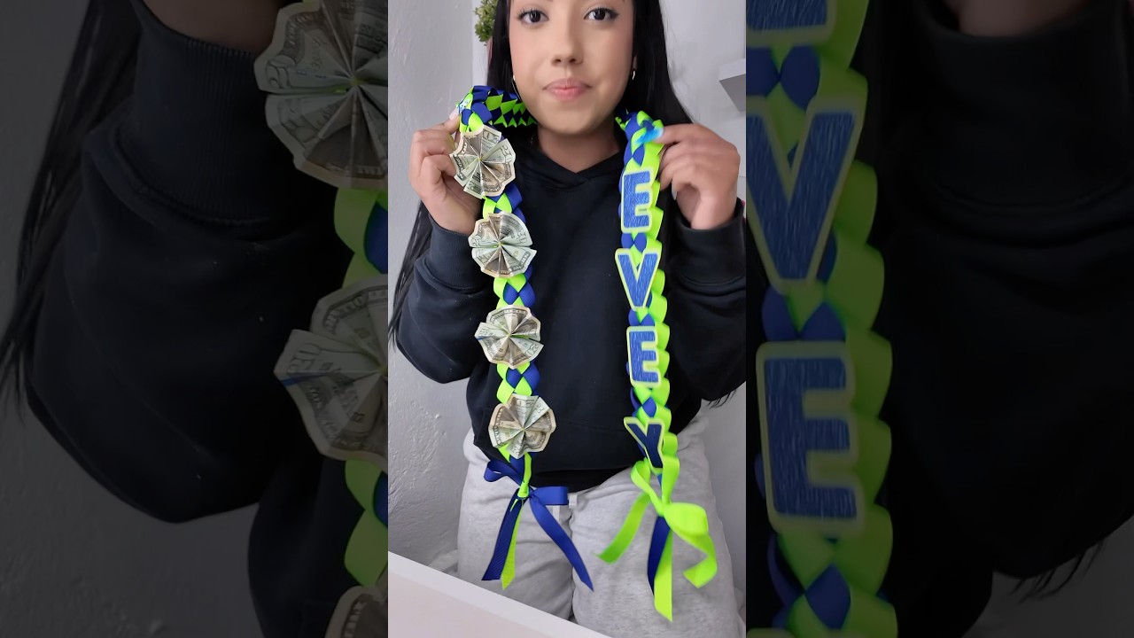 Dance recital ribbon lei for Evey💖 #diy #momlife #moms #daughter #graduation #dancerecital #dancer