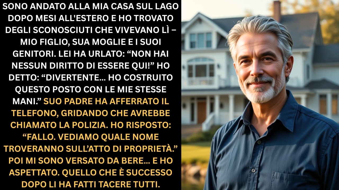 SONO ANDATO AL MIO LAGO DOPO MESI ALL'ESTERO… E HO TROVATO STRANIERI — MIO FIGLIO E MOGLIE