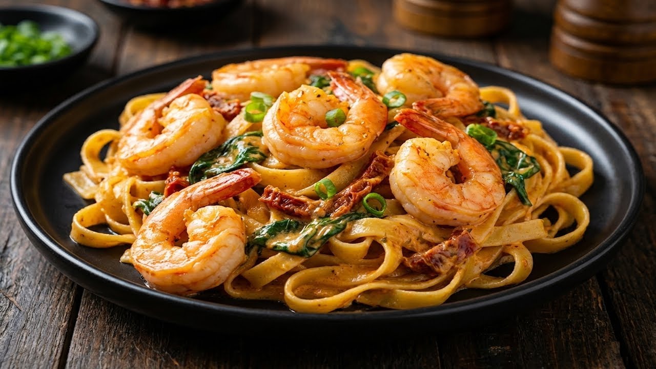 Garlic Shrimp Pasta - 30 Minute Dinner