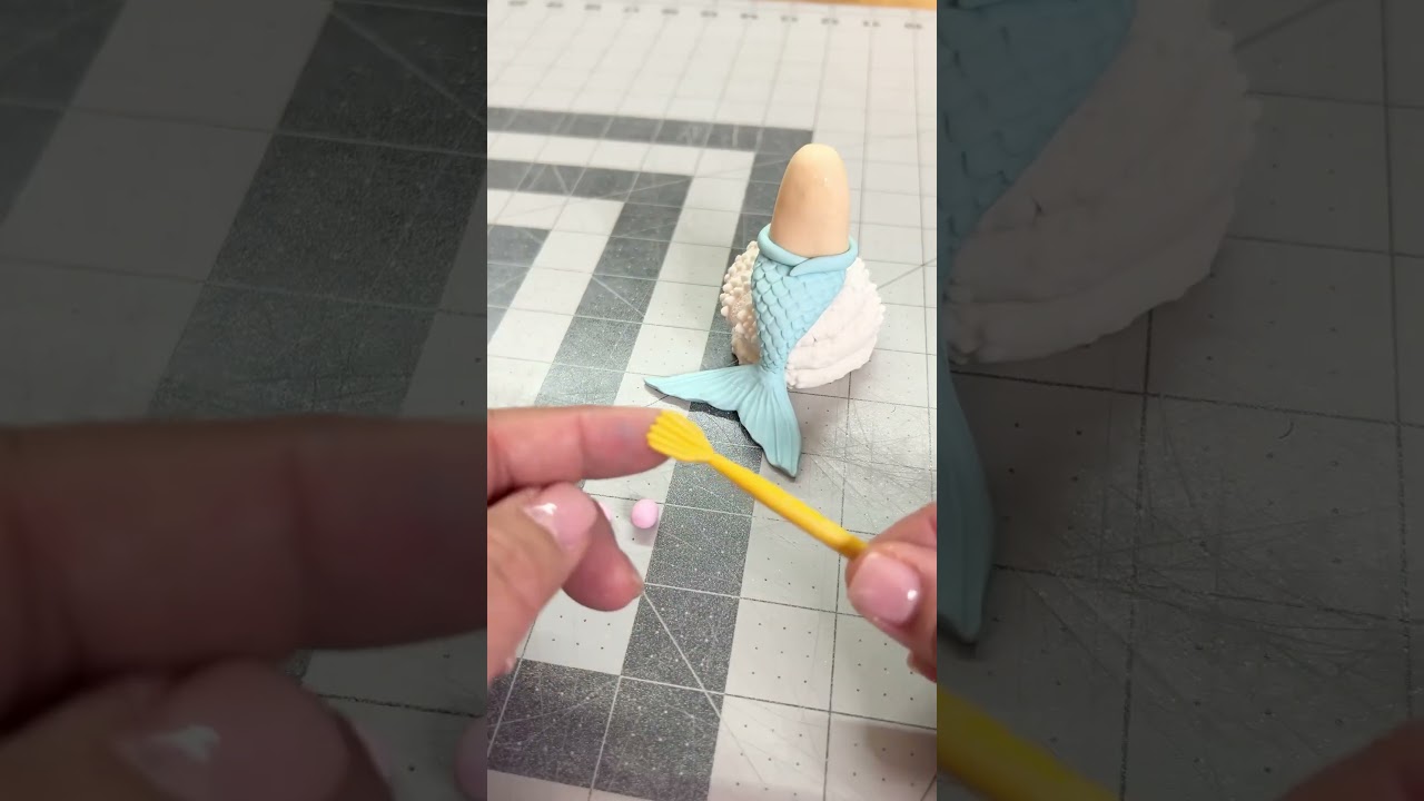 How to make a fondant mermaid topper