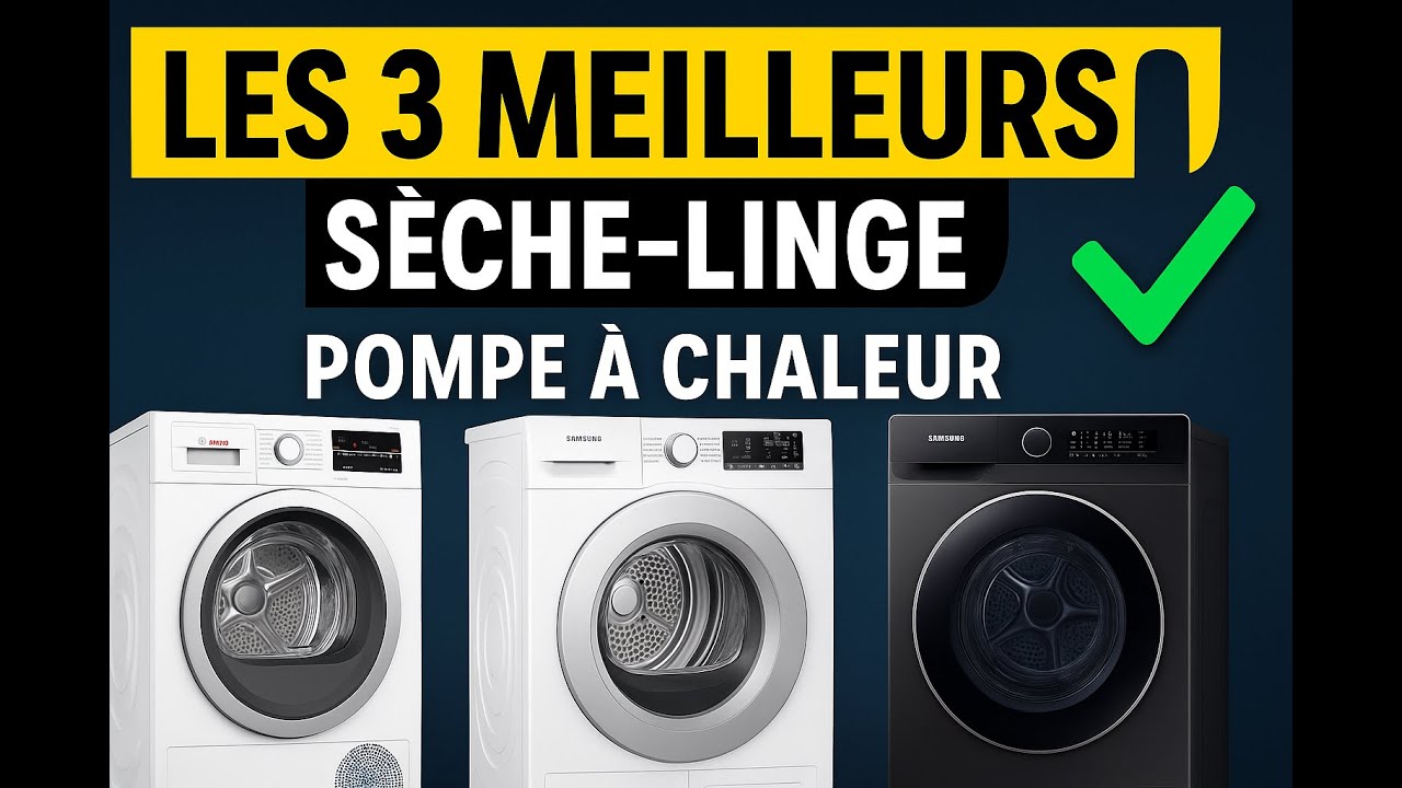 Comparatif des 3 Meilleurs sèche linge avec pompe à chaleur