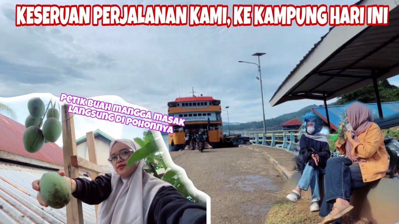 TEMANI AYU PULANG KAMPUNG, SAMPAI DI RUMAH LANGSUNG PETIK BUAH MANGGA 