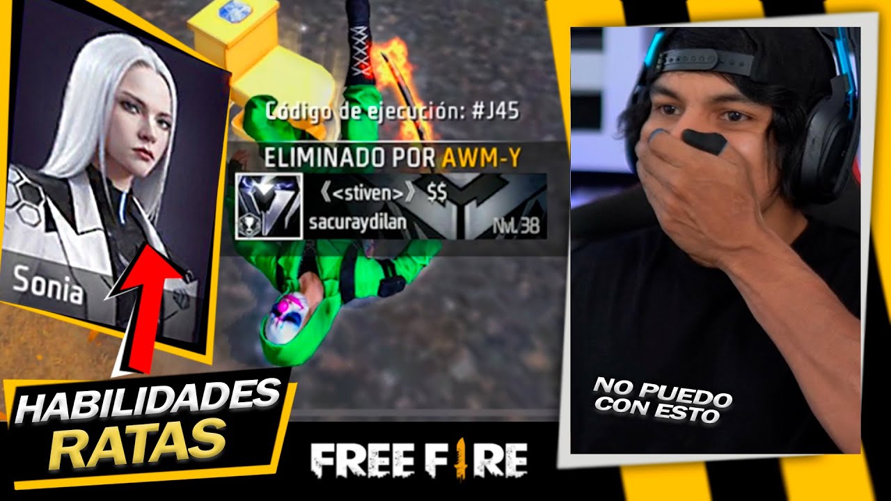 ESTA ES LA PERSONA CON MAS SUERTE DE TODO FREEFIRE 😠 USANDO HABILIDADES RATAS 😵