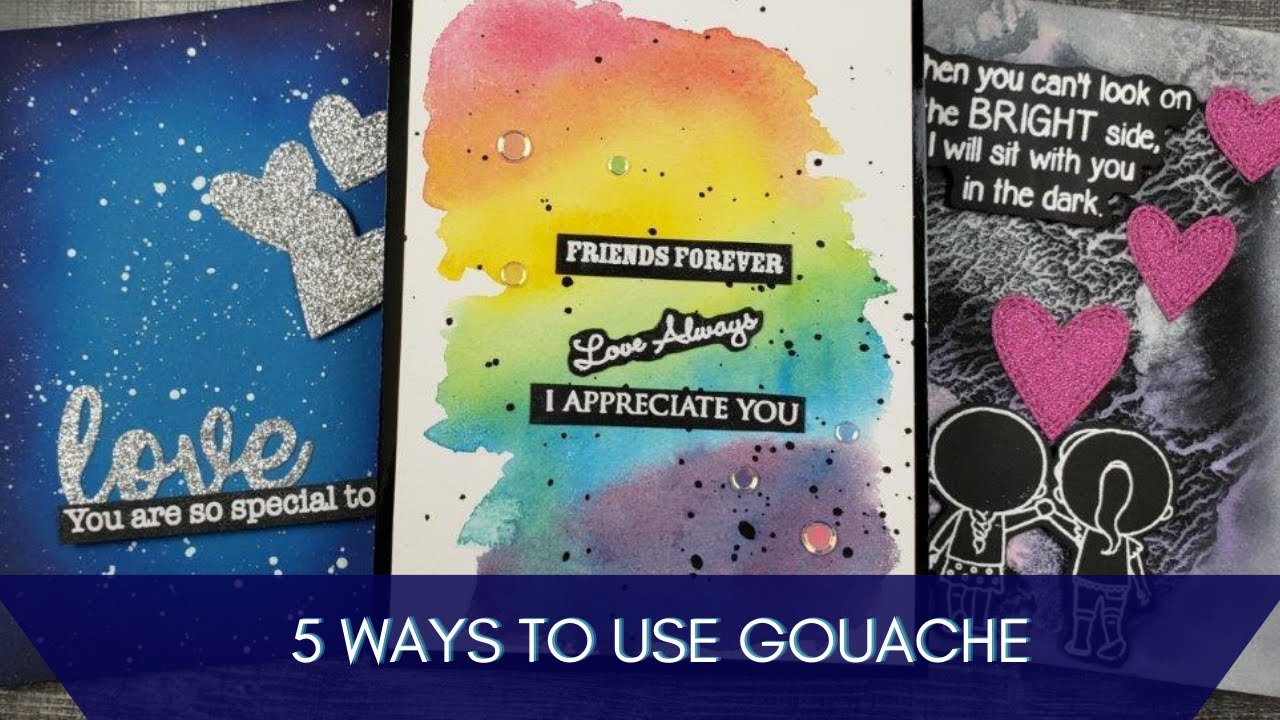 5 Ways To Use Gouache...And The Weirdest Card I've Ever Made!