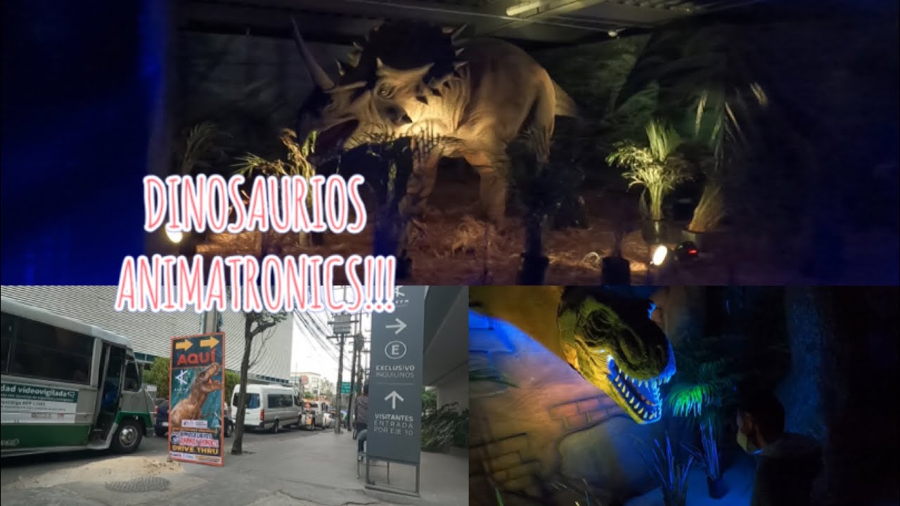 DINOSAURIOS ANIMATRONICS!! Recorrido en auto