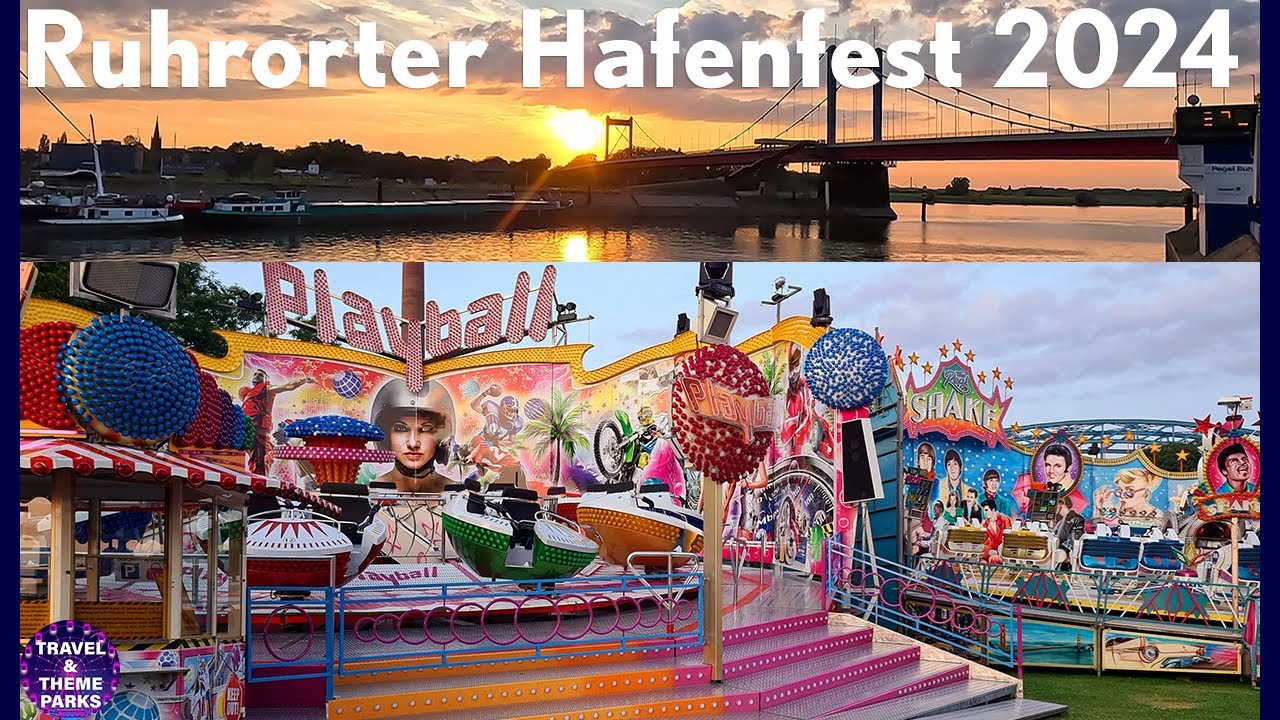 Duisburg-Ruhrort Hafenfest 2024 🎡⚓ Vorschau und Rundgang Kirmes 🎢🚢