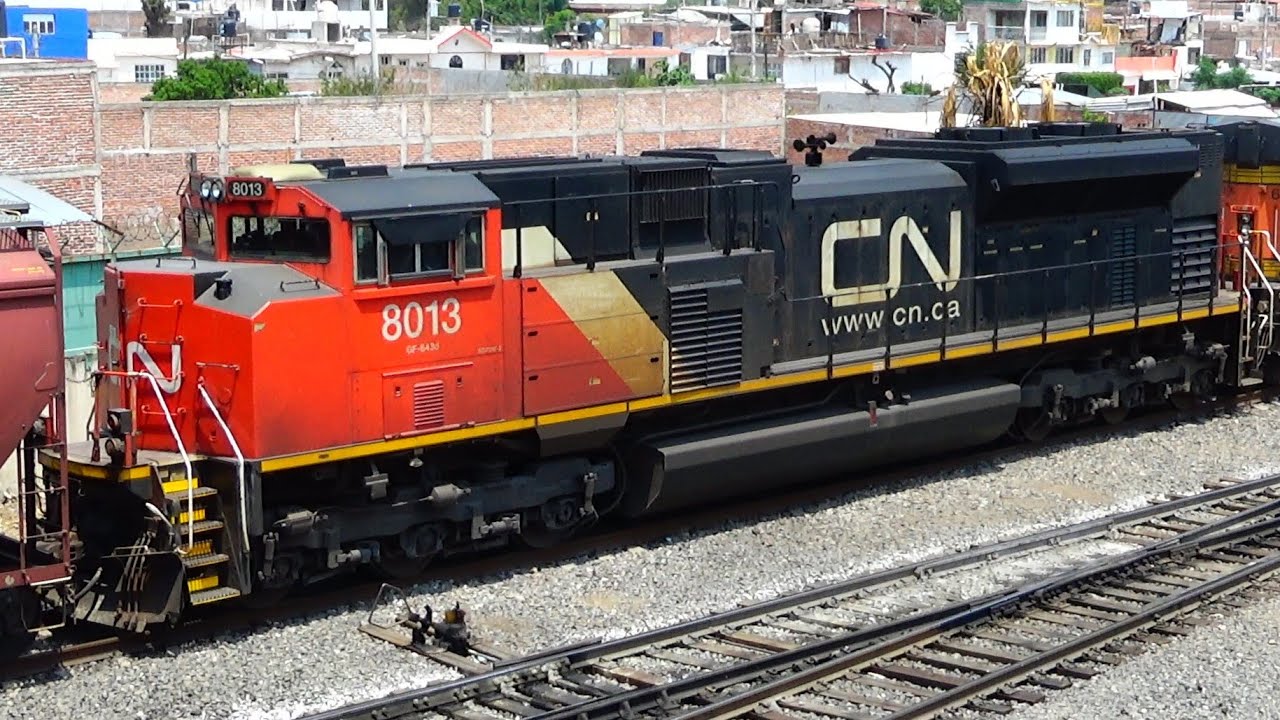 ¡INCREIBLE! Locomotora CANADIENSE trabajando en MEXICO con FERROMEX!! Así fue su paso por Irapuato!