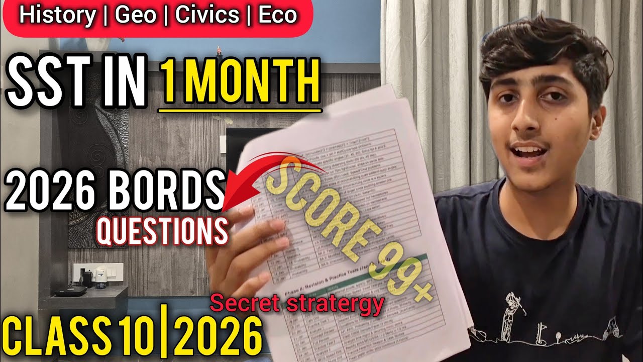 My strategy to score 99/100 in SST in 30 Days | Boards 2026 (Class 10)