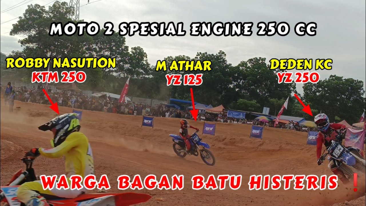 WARGA BAGAN BATU HISTERIS❗LIAT AKSI M ATHAR MELAWAN SENIORNYA DI SE 250CC