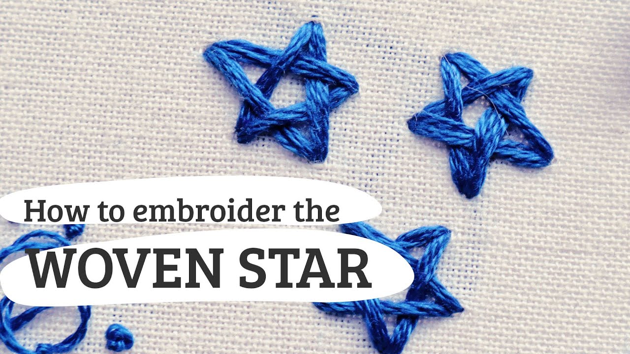 #41: how to embroider stars - woven star embroidery tutorial