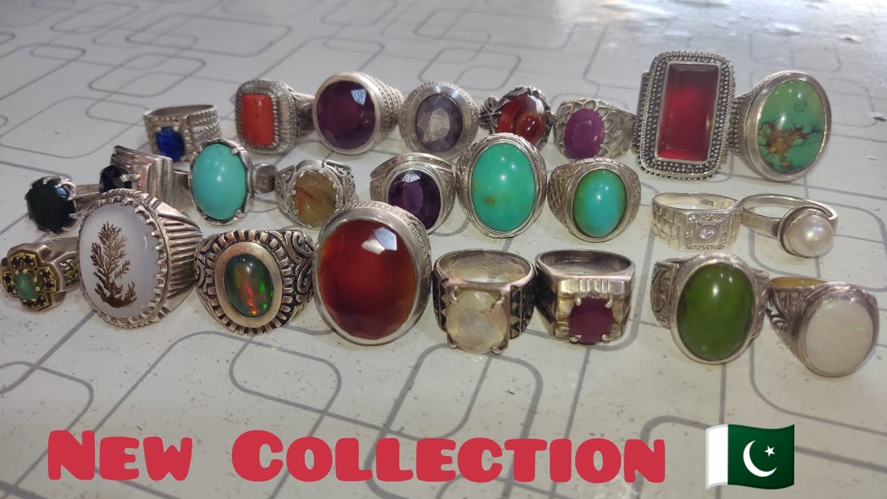 New Rings 🇵🇰 Australian opal, Ethiopian opal, Yamni Aqeeq, Italian coral, Husaini Firoza, Old Mine