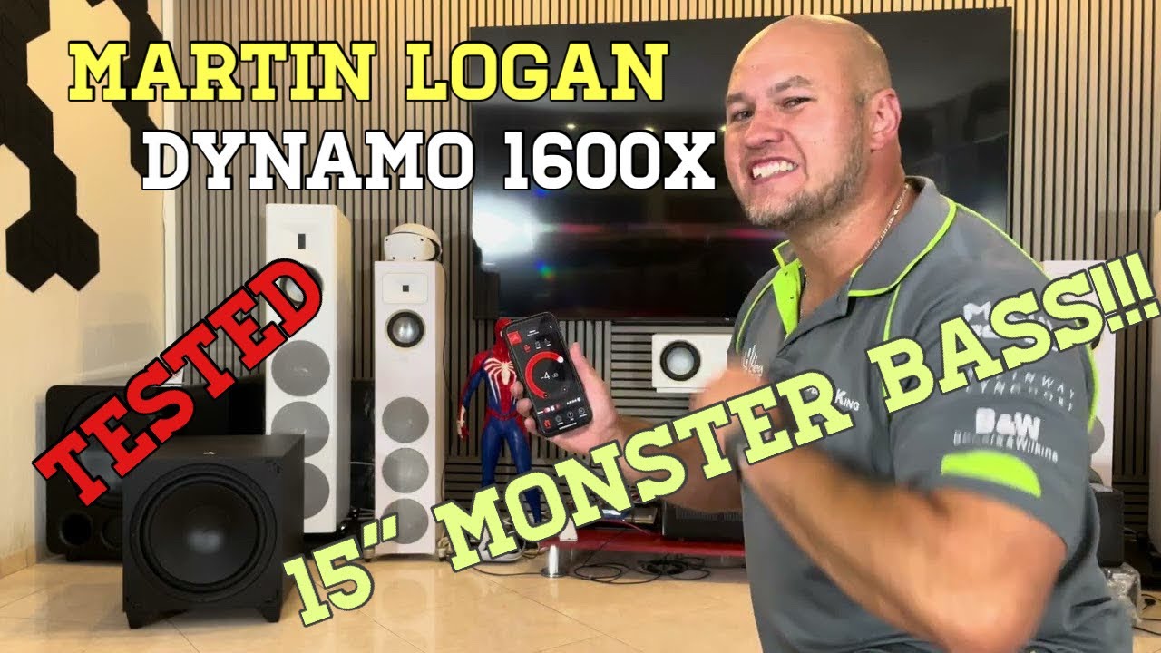 Martin Logan Dynamo 1600X Subwoofer Review | Deep Bass Test & Home Theater Performance