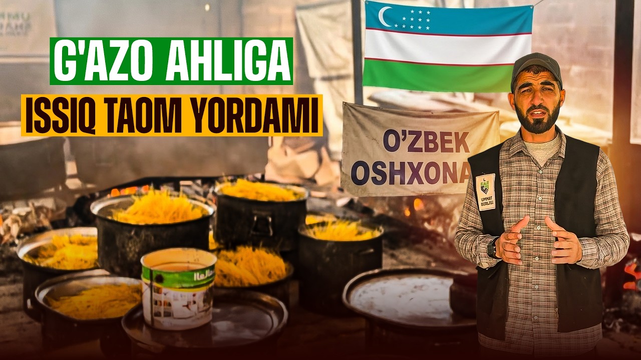 O'zbek birodarlar  nomidan  G'azo ahliga | Issiq taom yordami.
