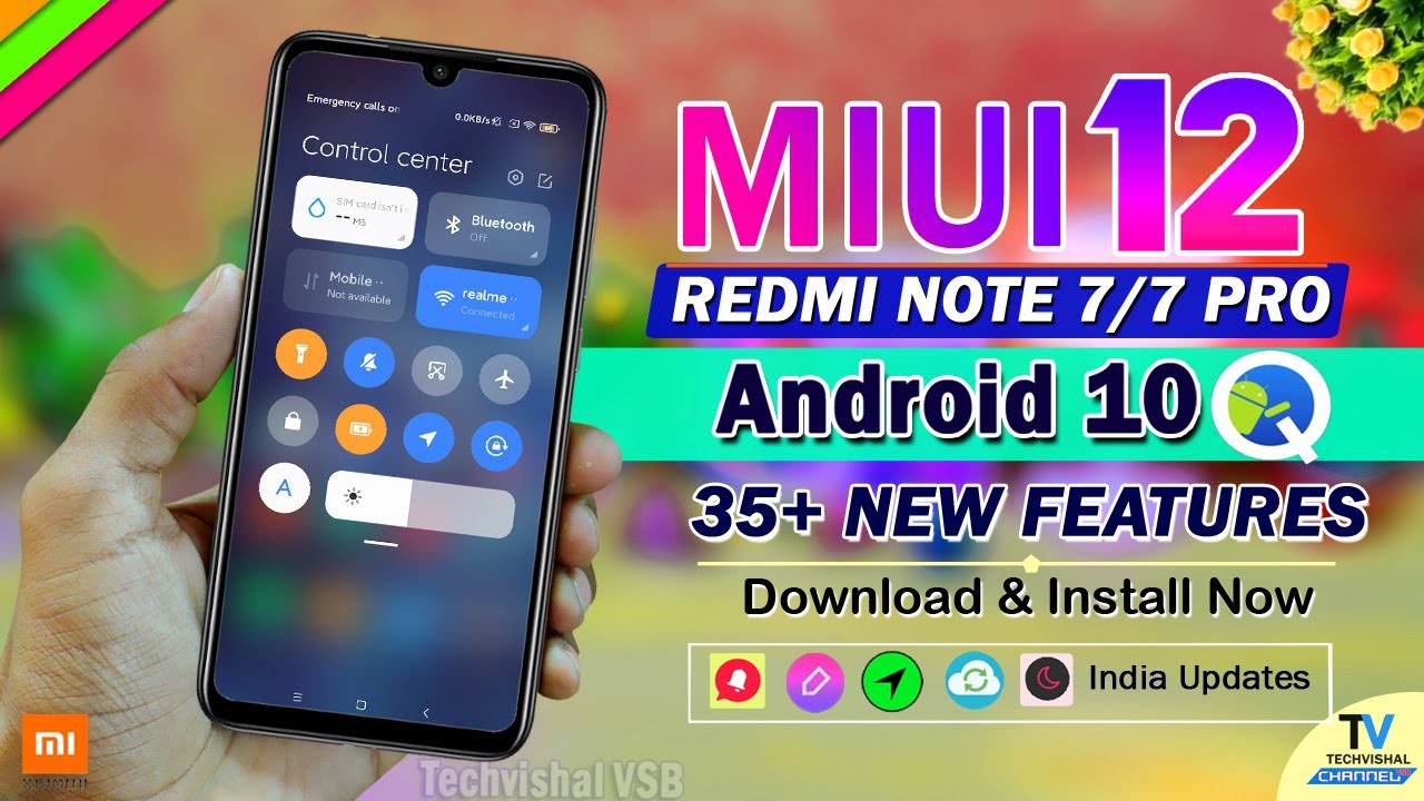 MIUI 12 Redmi Note 7 Pro | MIUI 12 Hands On Features First Look | Top 20+ Features MIUI 12 Update