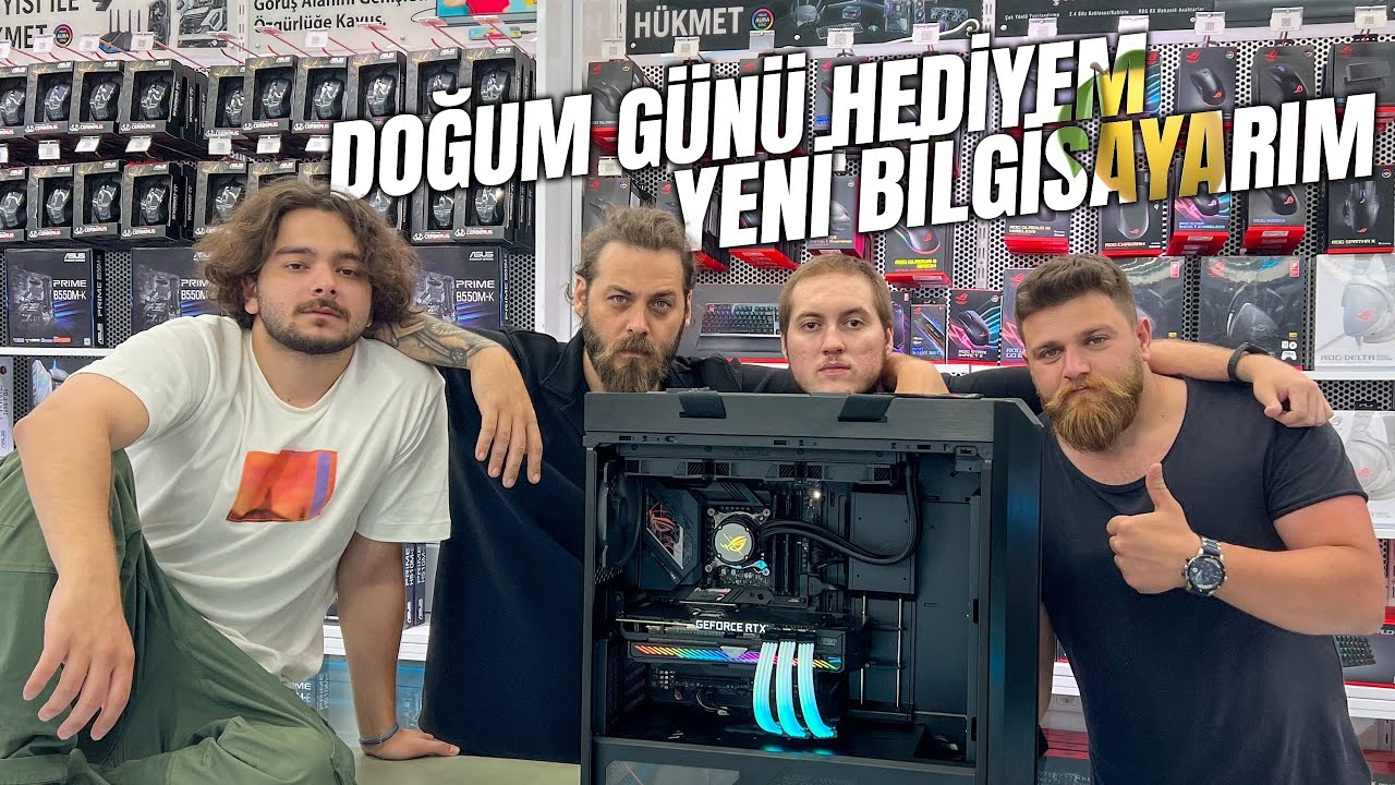 YENİ BİLGİSAYARIM VE DOĞUM GÜNÜ KUTLAMASI! @AhmtGzms  @Elraenn @Holmeshub