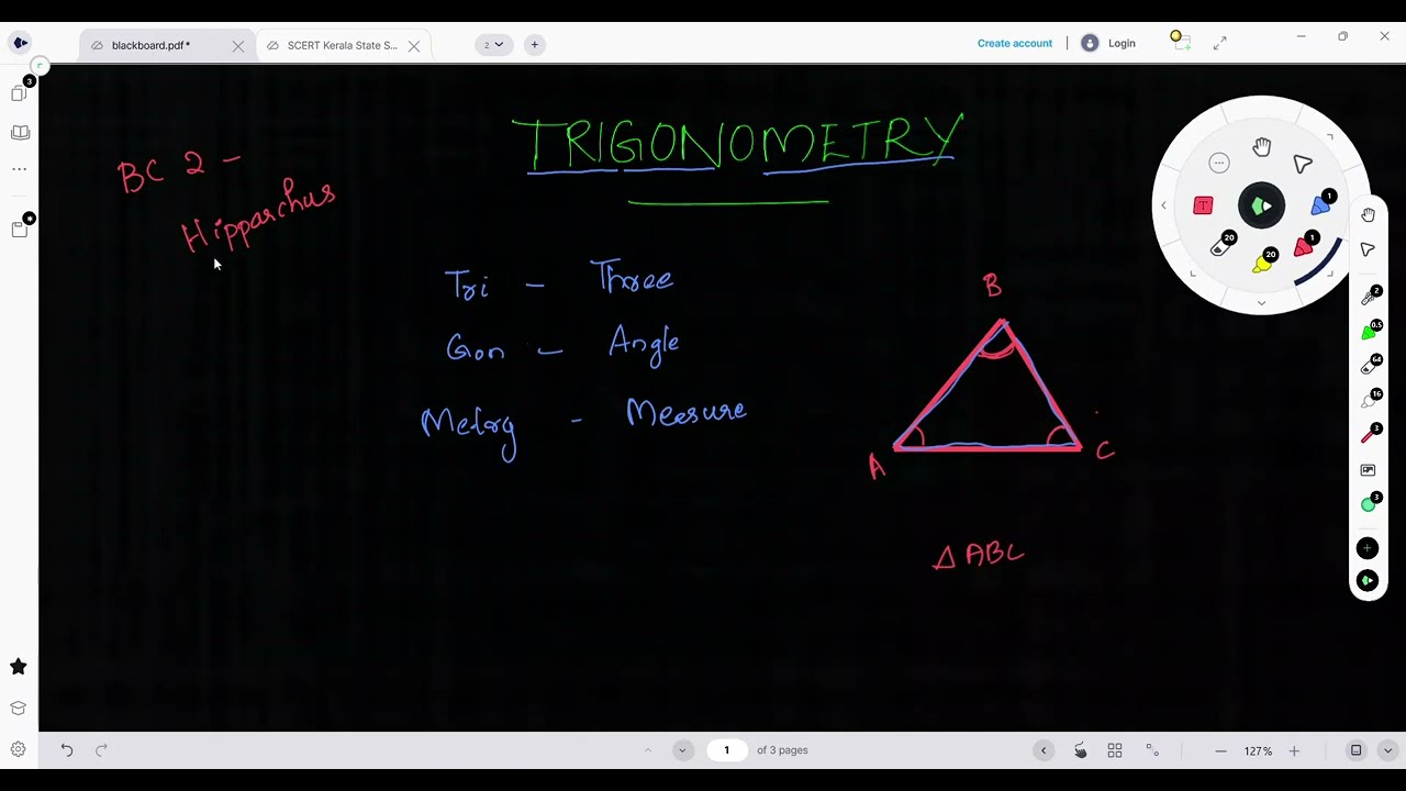 KERALA SCERT CLASS 1O CHAPTER 5 TRIGONOMETRY