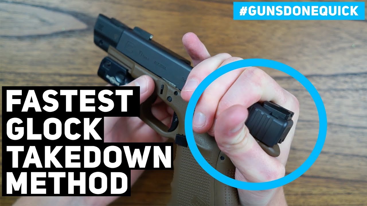 FASTEST way to disassemble your GLOCK (Hickok45 style) - EASY Glock Maintenance