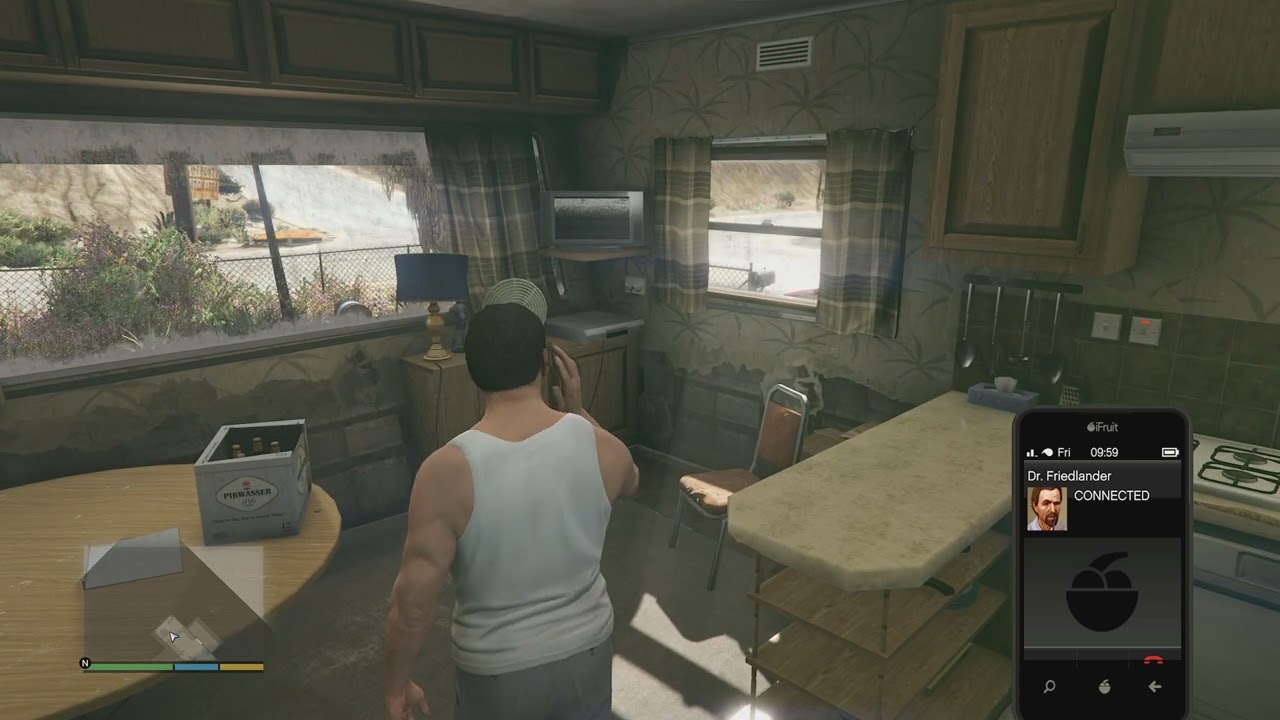 GTA V Negativity Michael calling Dr Isiah Friedlander (Accept Advice) part 1