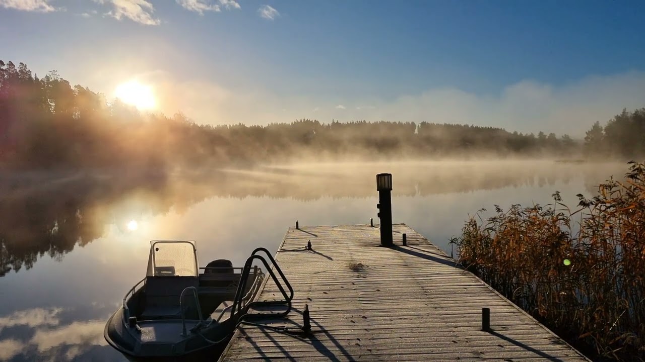 #beautifulFinland 🇫🇮  #nature #บ้านพักร้อน #คนไทยในฟินแลนด์ #สงบ #พักผ่อน #sunrise  #sunset 