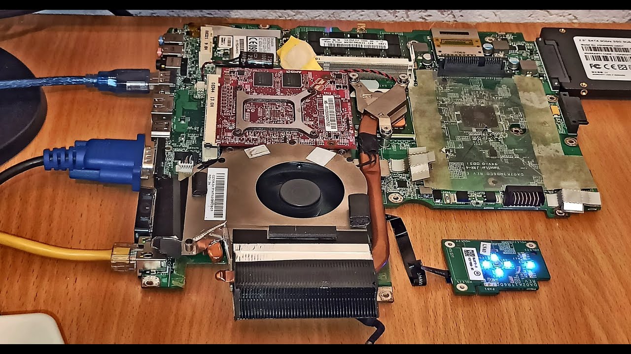 Восстановление материнской платы ноутбука Acer Aspire 6530g (разборка, чистка, прошивка биоса)