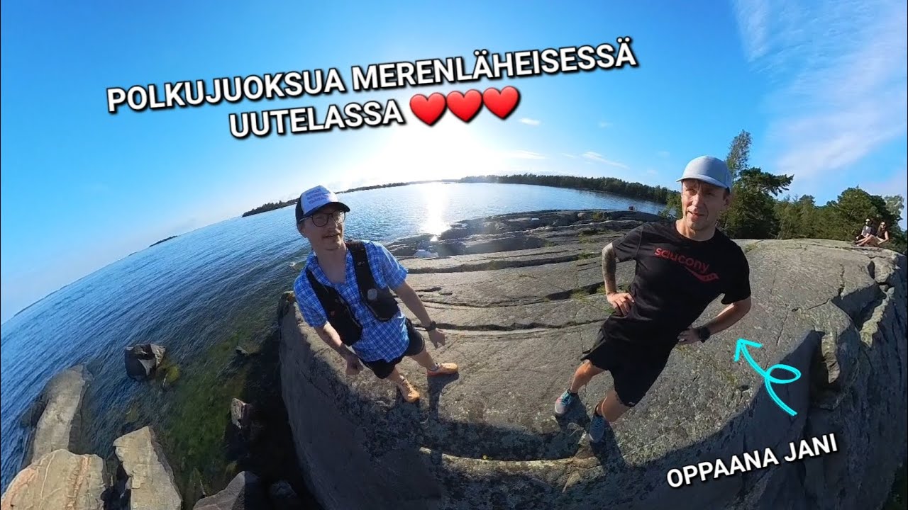 Polkujuoksua Helsingin Uutelassa. Trailrunning in Uutela