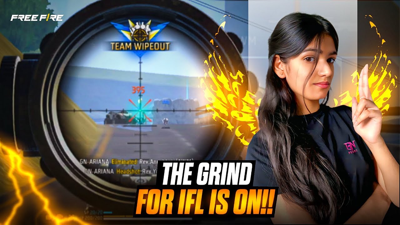 THE GRIND FOR IFL IS ON!!🔥 💫✨ || FREE FIRE MAX || TOURNAMENT CLIPS 