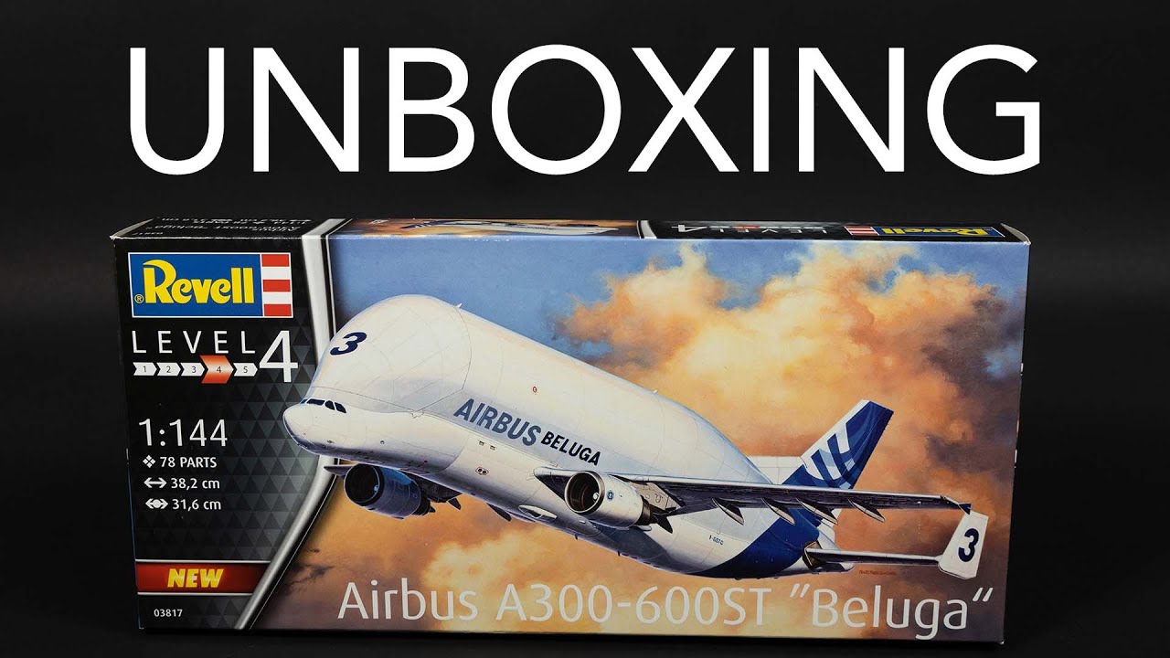 Unboxing | Revell 03817 Airbus Beluga A300-600ST in 1/144 scale