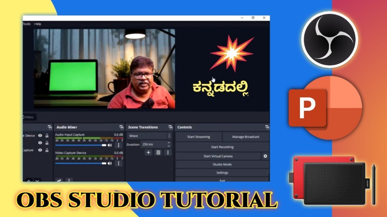 OBS Studio Tutorial in kannada.
