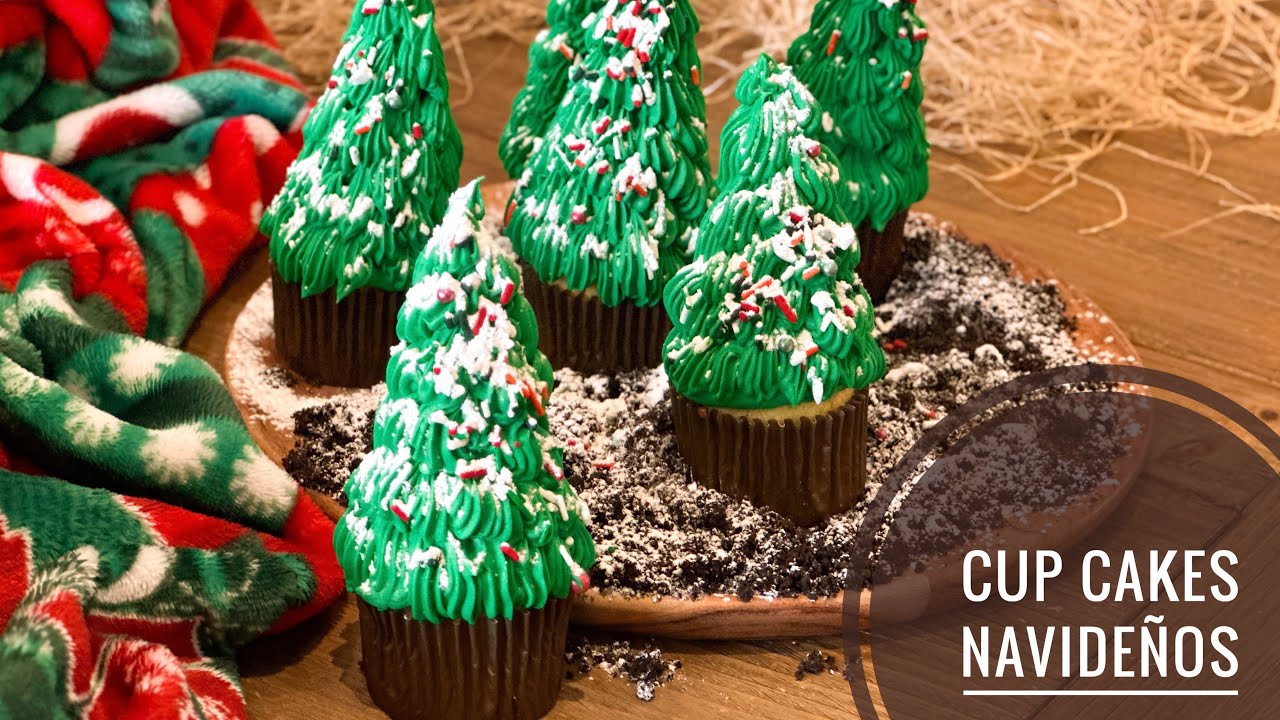 CUP CAKES DE CHOCOLATE Y NARANJA- NAVIDEÑOS