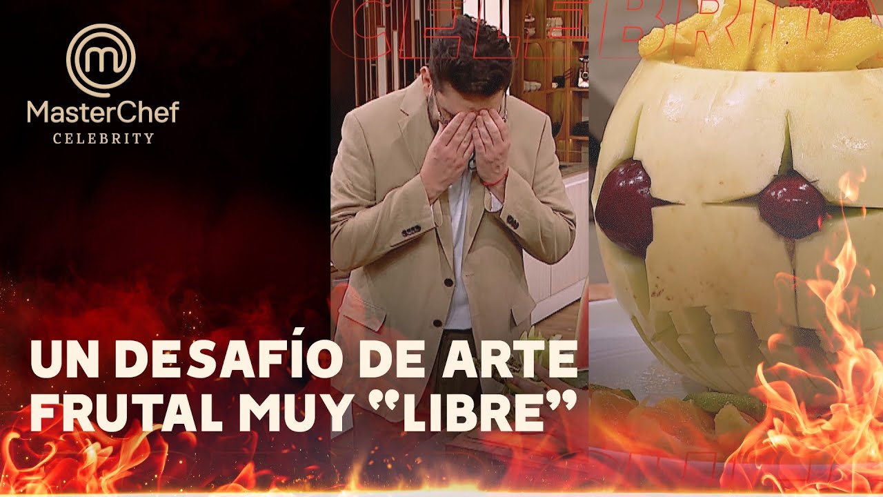 Mini prueba, beneficio y una sorpresa: así fue el desafío de arte frutal en Masterchef Celebrity