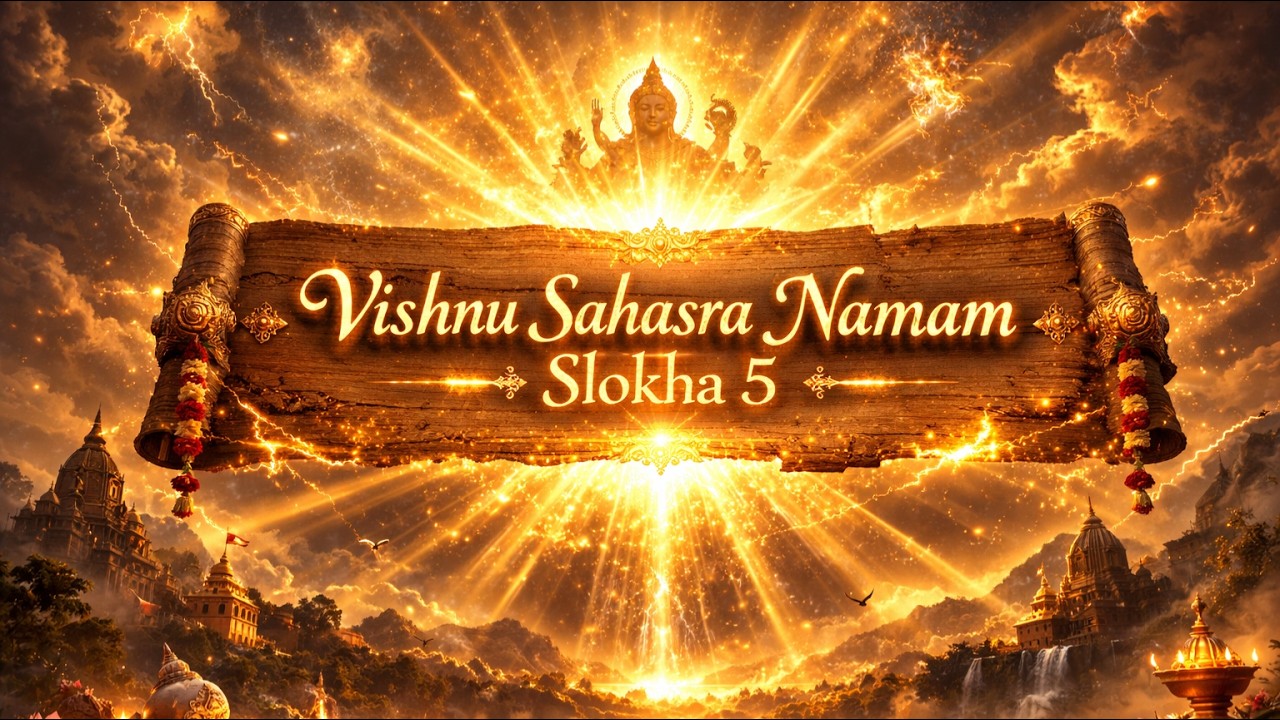 பதவி உயர்வு மற்றும் செல்வாக்கு உயர வேண்டுமா?இந்த 2 வரி போதும்!  | Vishnu Sahasra Namam Slokha 5 |