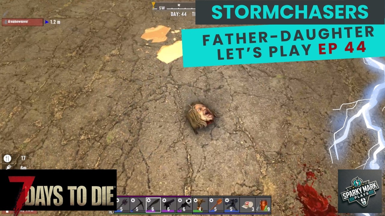 7 Days to Die - Stormchasers | Father-Daughter Let's Play Ep 44 (Bowling with Zed Heads)